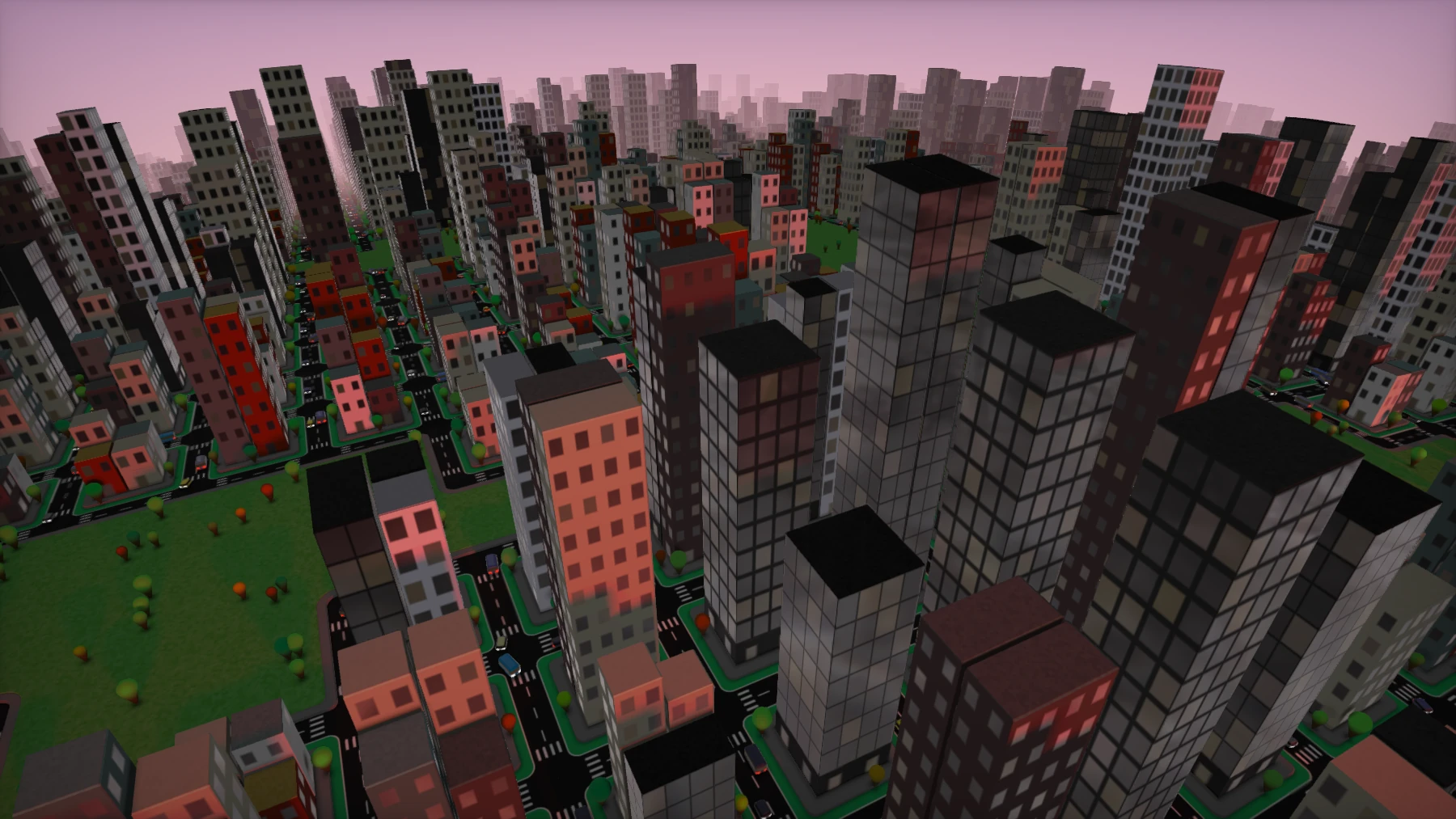 Evening lighting final render