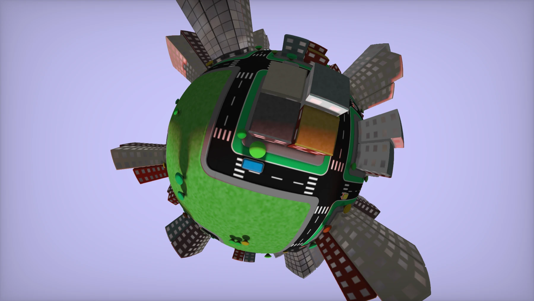 Planet sphere final render