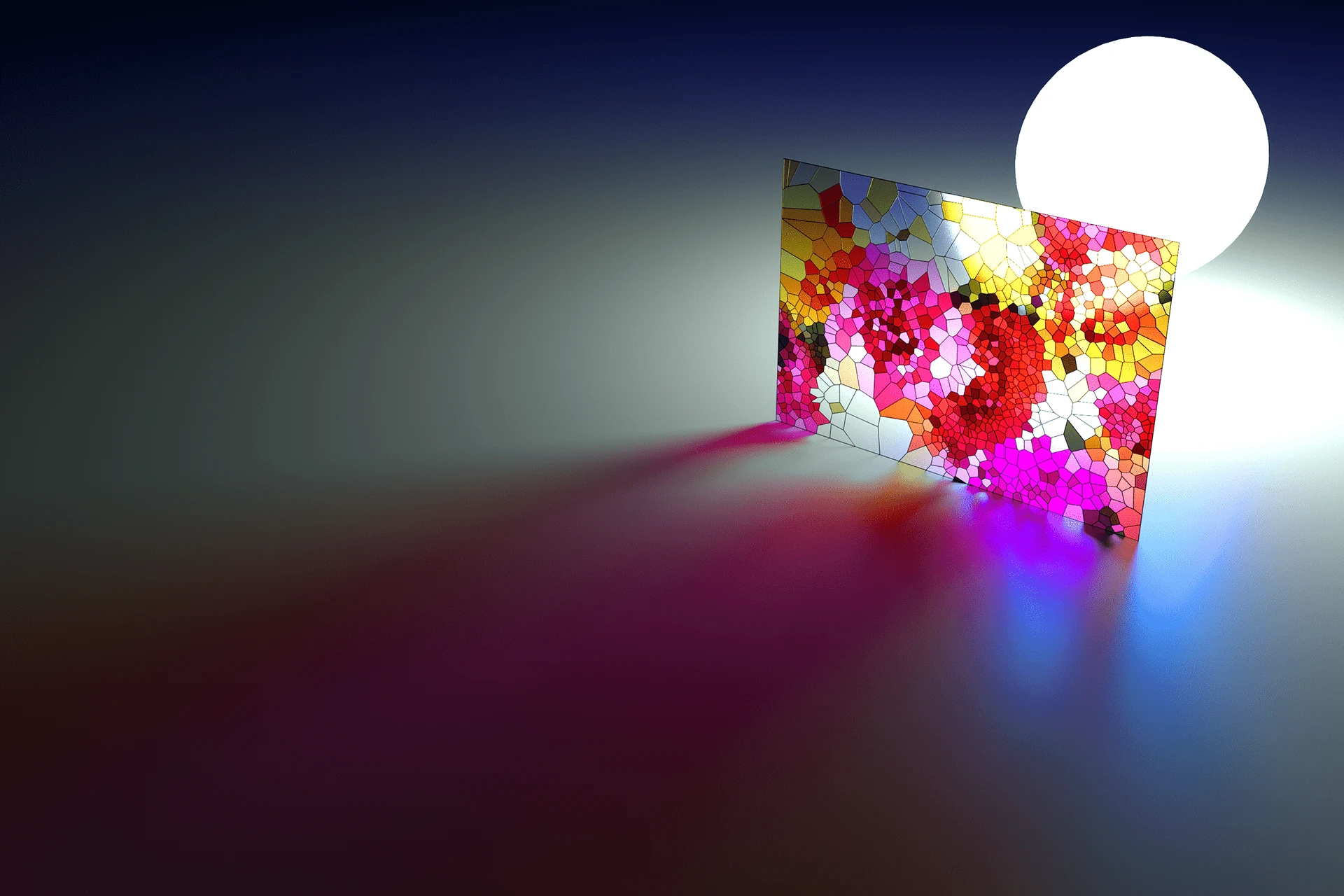 Procedural stained glass render